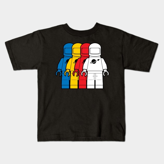 Classic Spacemen Kids T-Shirt by Davidhedgehog